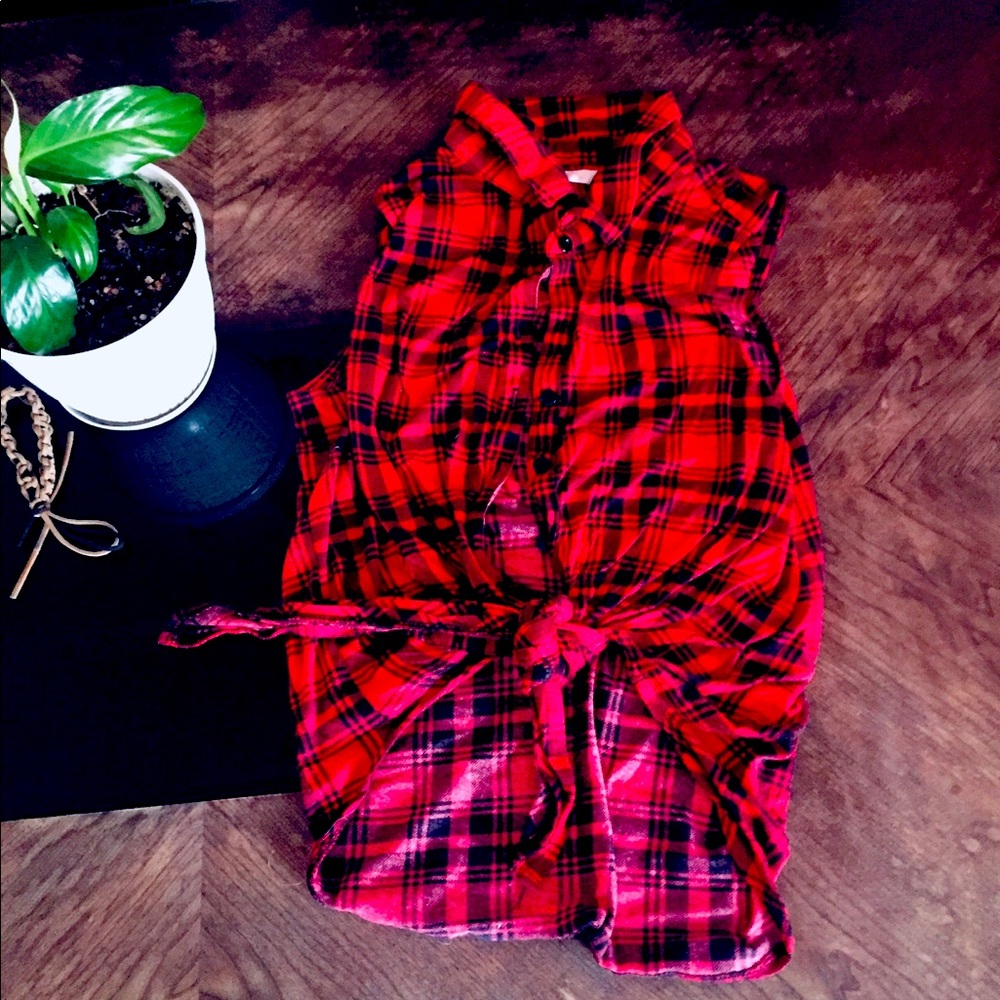 Button up crop top